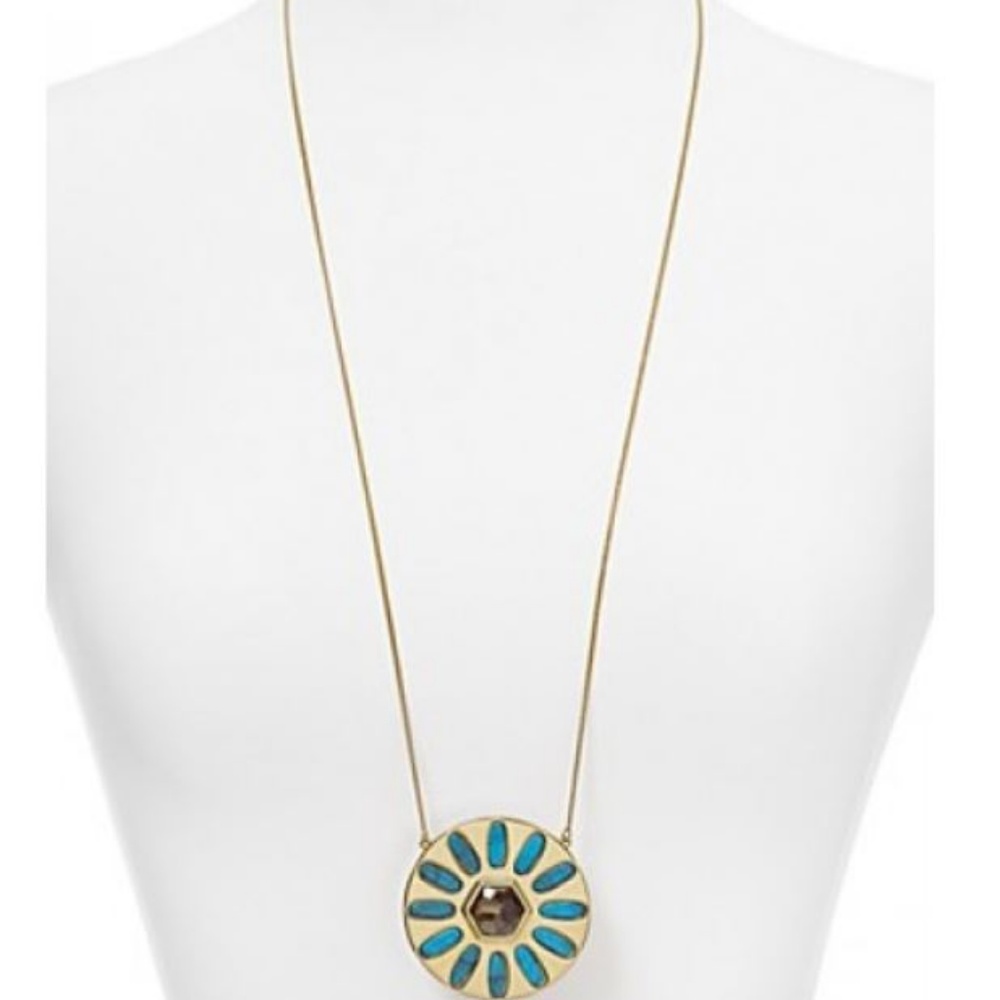 Women Jules Smith Soleil Round Pendant Necklace